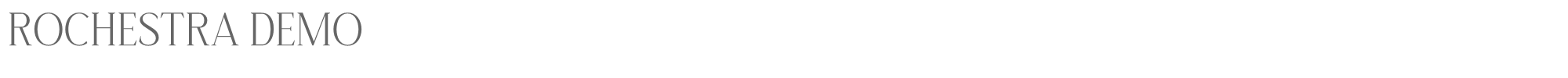 Sample characters Rochestra Font